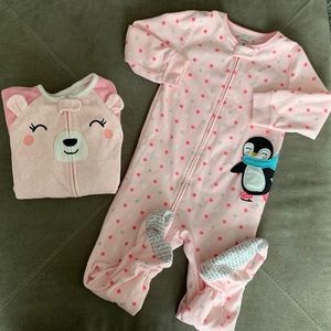 Carter’s Blanket sleepers bundle 😴